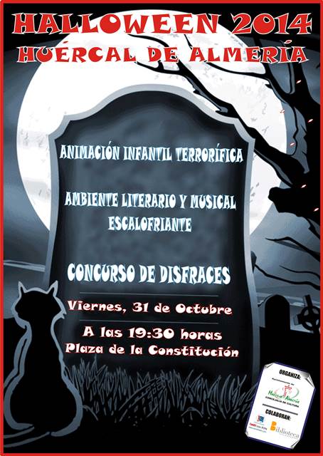 23.10.14.Cartel Halloween Huercal de Almeria 2014