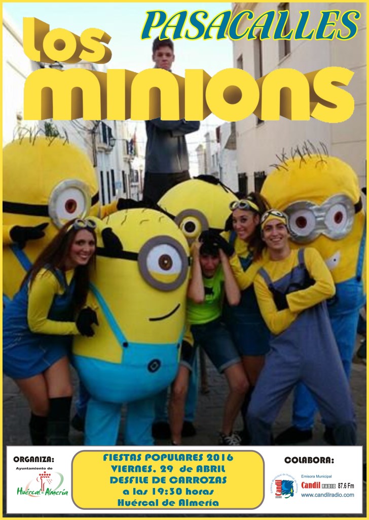 CARTEL PASACALLES LOS MINIONS 2016 copy