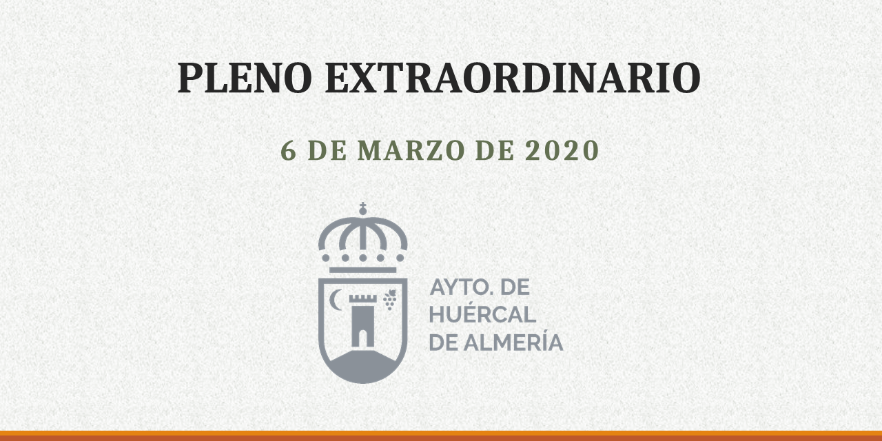 Pleno Extraordinario Ayuntamiento Huércal de Almería