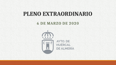 Pleno Extraordinario Ayuntamiento Huércal de Almería