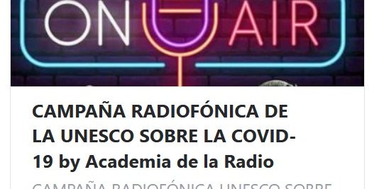 Unesco y Candil Radio, campaña informacion
