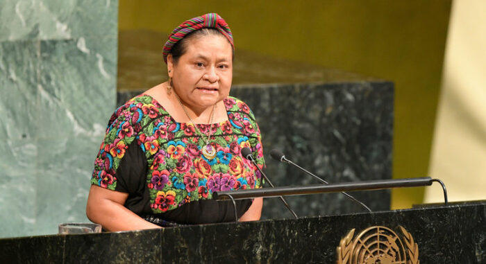 Premio Nobel de la Paz Rigoberta Menchú