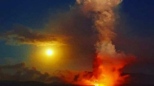 VOLCAN LA PALMA Volcán de La Palma en Días de Radio