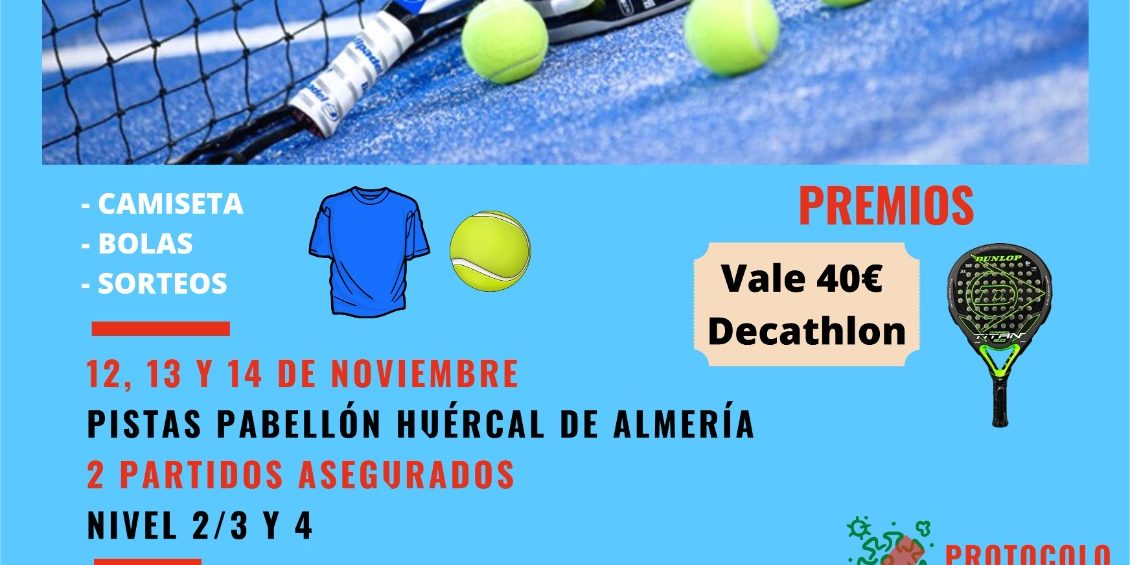 padel huercal II torneo de pádel Huércal