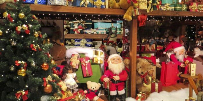 Una juguetería en Navidad