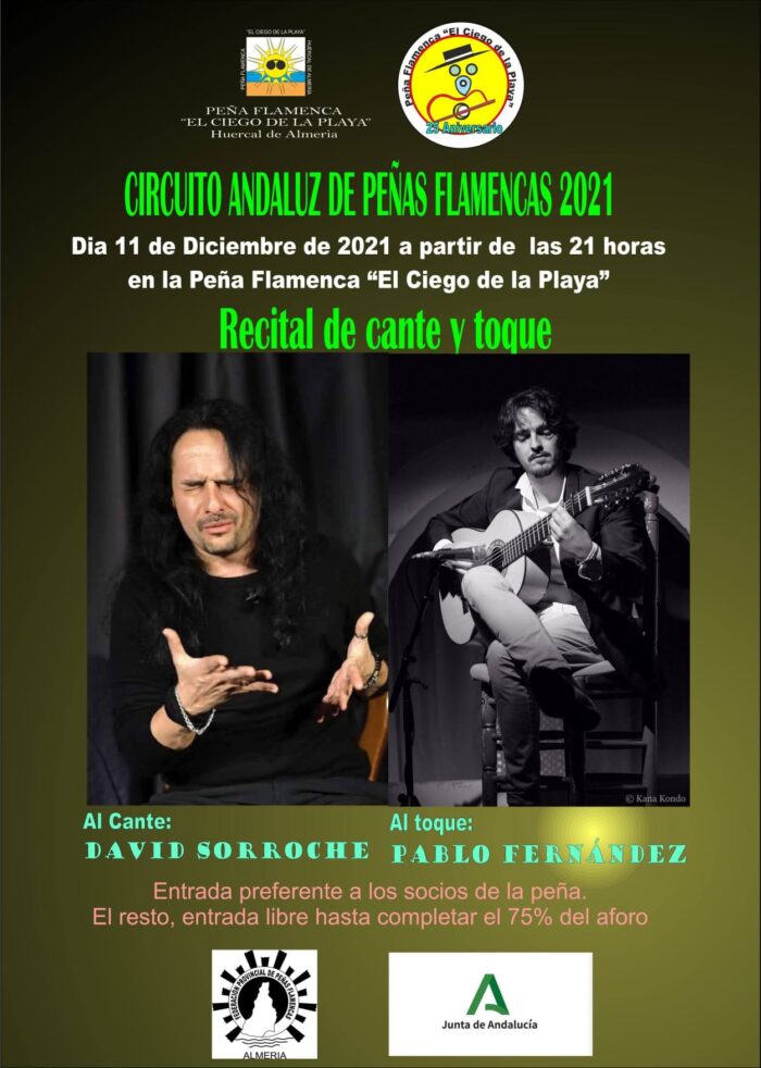 circuito andaluz peñas flamencas ECOS Flamencos Huércal diciembre 2021
