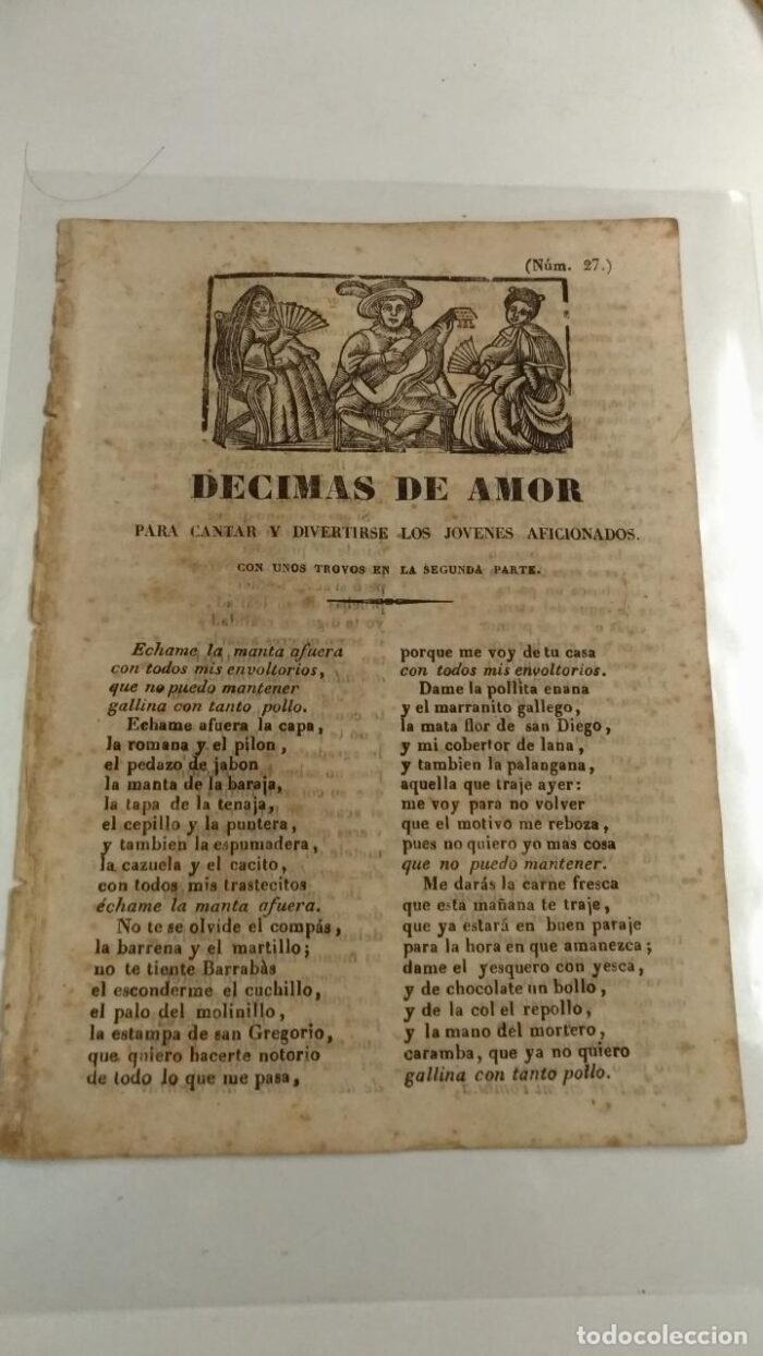 Décimas poéticas con amor en días de radio