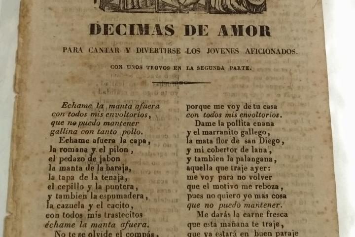 Décimas poéticas con amor en días de radio