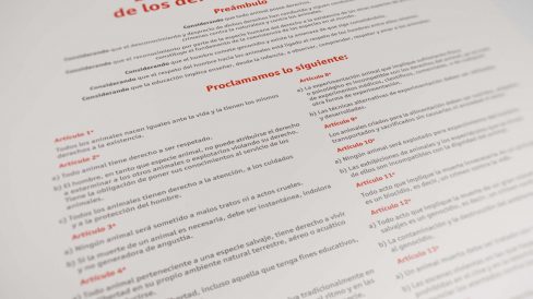 Declaración Universal Derechos del Animal