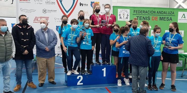 campeonas ctm huércal CAMPEONAS TENIS DE MESA HUÉRCAL EN DDR
