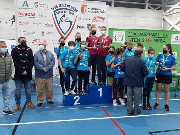 campeonas ctm huércal Campeonas Andalucía tenis de mesa Huércal