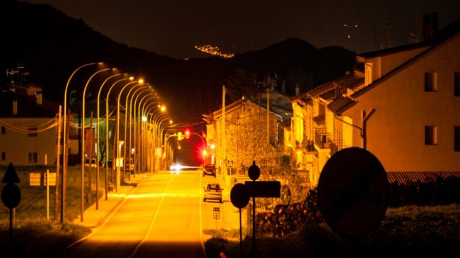 Amber-LED-Street-Light-1 Luz naranja Arte.