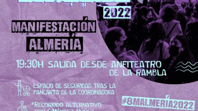 FNT1gyDWUAAs7c6 8M con orgullo y en feminista almería
