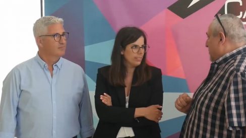 Visita Candil Radio de Almudena Morales Diputada de Cultura y Cine