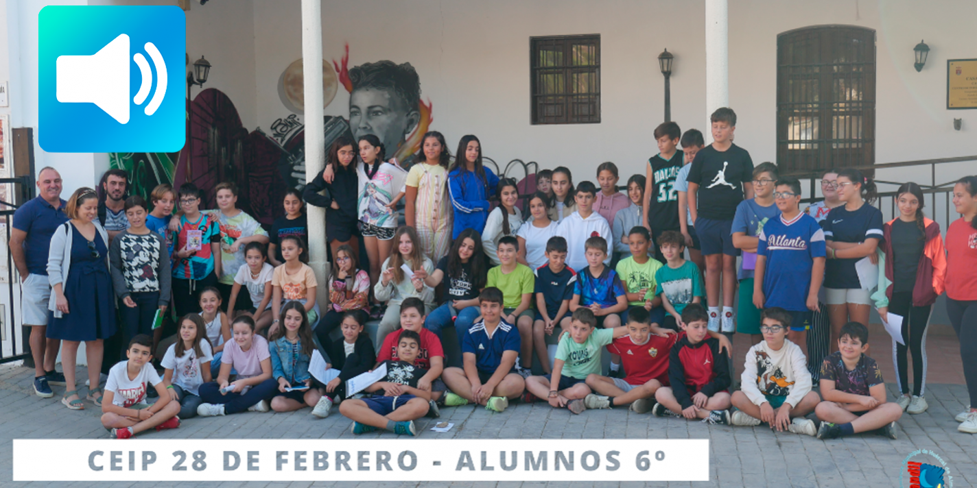 V AUDIOTHUMBNAIL – 28 DE FEBRERO 6TO PRIMARIA png Alumnado del CEIP 28 de febrero, miniatura version audio 2022-11-01