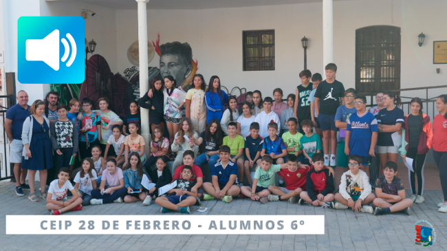 V  AUDIOTHUMBNAIL – 28 DE FEBRERO 6TO PRIMARIA png Alumnado del CEIP 28 de febrero, miniatura version audio 2022-11-01