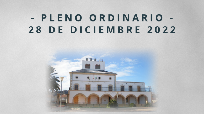 Pleno Ordinario Diciembre 2022 Miniatura Pleno Ordinario 28 de Diciembre 2022