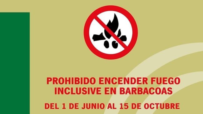 prohibido encender fuegos