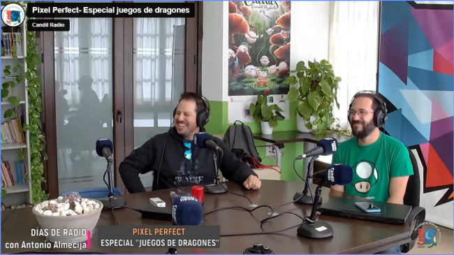Pixel Perfect – Dragones Pixel Perfect «Dragoniano & Escamado», desde El Origen… Con Bibi Ruiz + Joaquín de la Casa y Almécija, en Días de Radio.