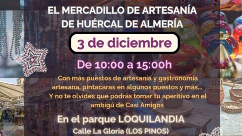 mercadillo artesania Artesanhu huercal de almeria mercadillo