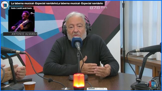La taberna navidad 2023-12-26 Desde La Taberna de Navidad: «The Beatles Connection Get Back!! «… Chipo Martínez + Antonio Álvarez + Ramón García y Almécija, en Días de Radio.