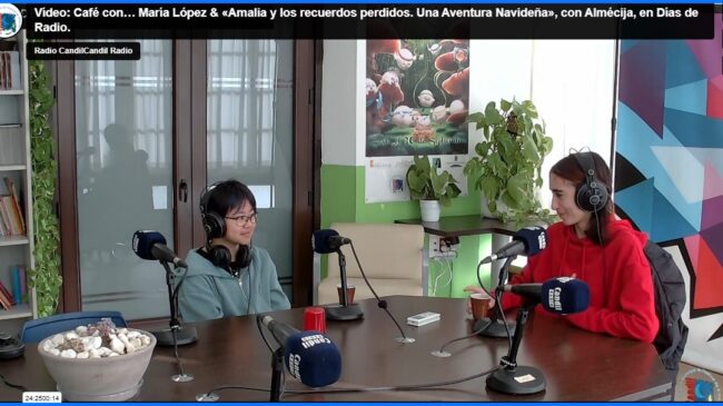 Maria Lopez Café con… María López & «Amalia y los recuerdos perdidos. Una Aventura Navideña», con Almécija, en Días de Radio.