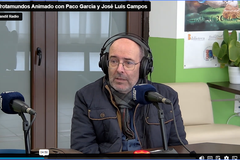 Trotamundos Animado camino de la «I Feria de Asociaciones de la Alpujarra», con José Luis Campos + Paco García y Almécija, en Días de Radio.