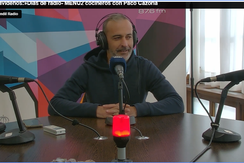 Degustando con Paco Cazorla + «Escenario Pedagógico», platos divertidos y «reciclables» navideños:»MENU2 COCINEROS», con Almécija, en Días de Radio.