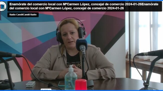 «ENAMÓRATE del Comercio de HUÉRCAL» , con Mª Carmen López y Almécija, en Días de Radio.