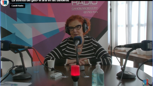 carmen rubio La Sonrisa del Gato… Composición de Colores «por Bandera», con Carmen Rubio y Almécija, en Días de Radio.