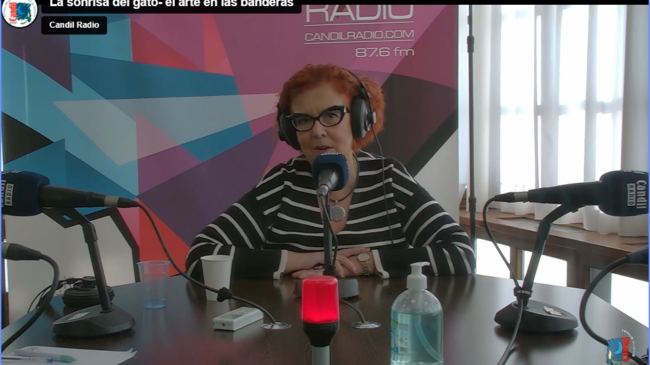 La Sonrisa del Gato… Composición de Colores «por Bandera», con Carmen Rubio y Almécija, en Días de Radio.