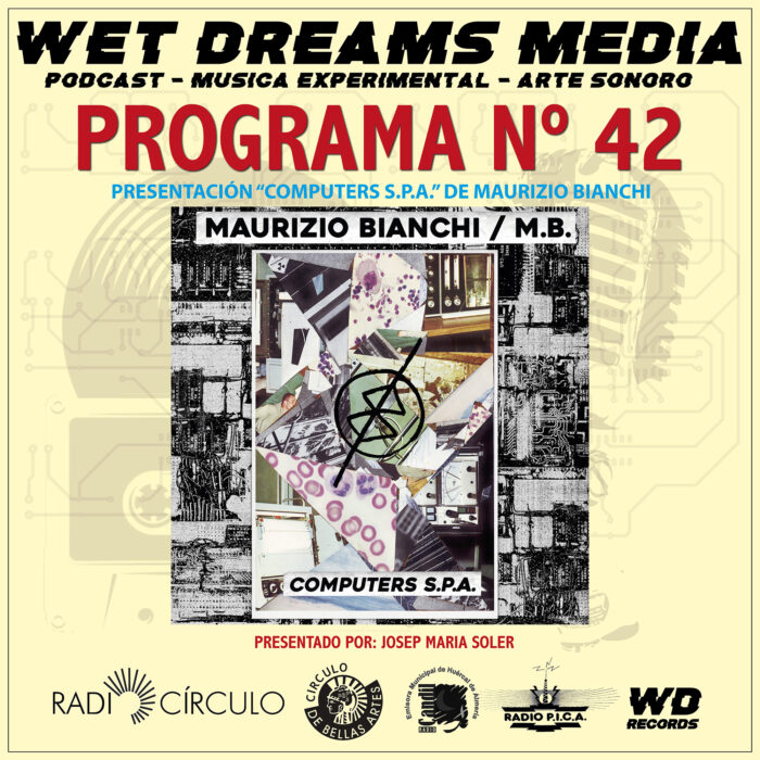 BANNER PROGRAMA 42 BR Wet Dreams Media, un podcast de radio y video, es una extensión del blog WET DREAMS que surgió en 2008 con la finalidad de difundir y compartir material discográfico relacionado con la música electrónica experimental, el sonido industrial y el arte sonoro, así como todas las revoluciones culturales que emergen en su entorno. Con el mismo propósito, Wet Dreams Media informará tanto sobre las publicaciones del blog como sobre las últimas novedades discográficas de las nuevas generaciones de músicos exploradores. Simultáneamente, la versión audiovisual del podcast se transmitirá en los respectivos canales de Youtube y Twitch. El equipo está liderado por Josep Maria Soler como presentador, con la realización a cargo de Antonio Cantón y Josep Maria Soler.