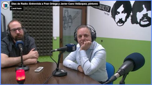 Entrevista a Fran Ortega y Javier Cano Velázquez, pintores5 El Primer Café… Con «ARTE de CONTRASTE», junto a Fran Ortega + Javier Cano Velázquez & Almécija, en Días de Radio.
