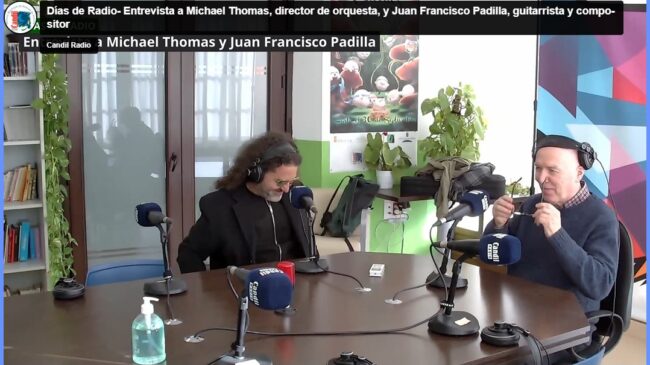 Todo un gusto y lujo El Primer Café de la semana… Con dos grandes de nuestra música y cultura, haciendo balance de sus proyectos, analizando su conexión y avanzando agenda próxima: Esta semana la abrimos con MICHAEL THOMAS & JUAN FRANCISCO PADILLA + Almécija, desde nuestros Días de Radio en Candil.