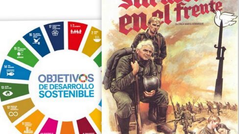 Sin novedad en el frente Bienvenidas y bienvenidos al tercer programa del podcast LOS OBJETIVOS DEL MILANO, realizado por las alumnas y alumnos de la asignatura Proyectos Transversales de Educación en Valores de 1º de Bachillerato B. En el programa de hoy vamos a analizar la película “Sin novedad en el frente” y qué relación tiene con los Objetivos de Desarrollo Sostenible de la agenda 2030 de la ONU.