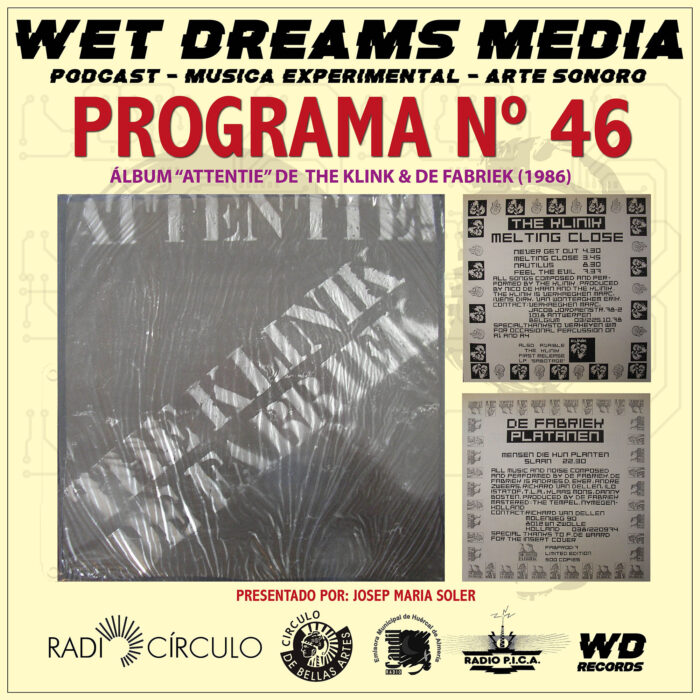 "Wet Dreams Media, un podcast de radio y video, es la extensión del blog WET DREAMS, que surgió en 2008 con la misión de difundir y compartir material discográfico relacionado con la música electrónica experimental, el sonido industrial y el arte sonoro, así como todas las revoluciones culturales que lo rodean. Emitido en Candil Radio, Wet Dreams Media continúa esta labor al informar sobre las publicaciones del blog y las nuevas generaciones de músicos exploradores. Dirigido por Josep Maria Soler y presentado por el mismo, en colaboración con Antonio Cantón, Wet Dreams Media te lleva a un viaje por el mundo de la música experimental y sus movimientos culturales."