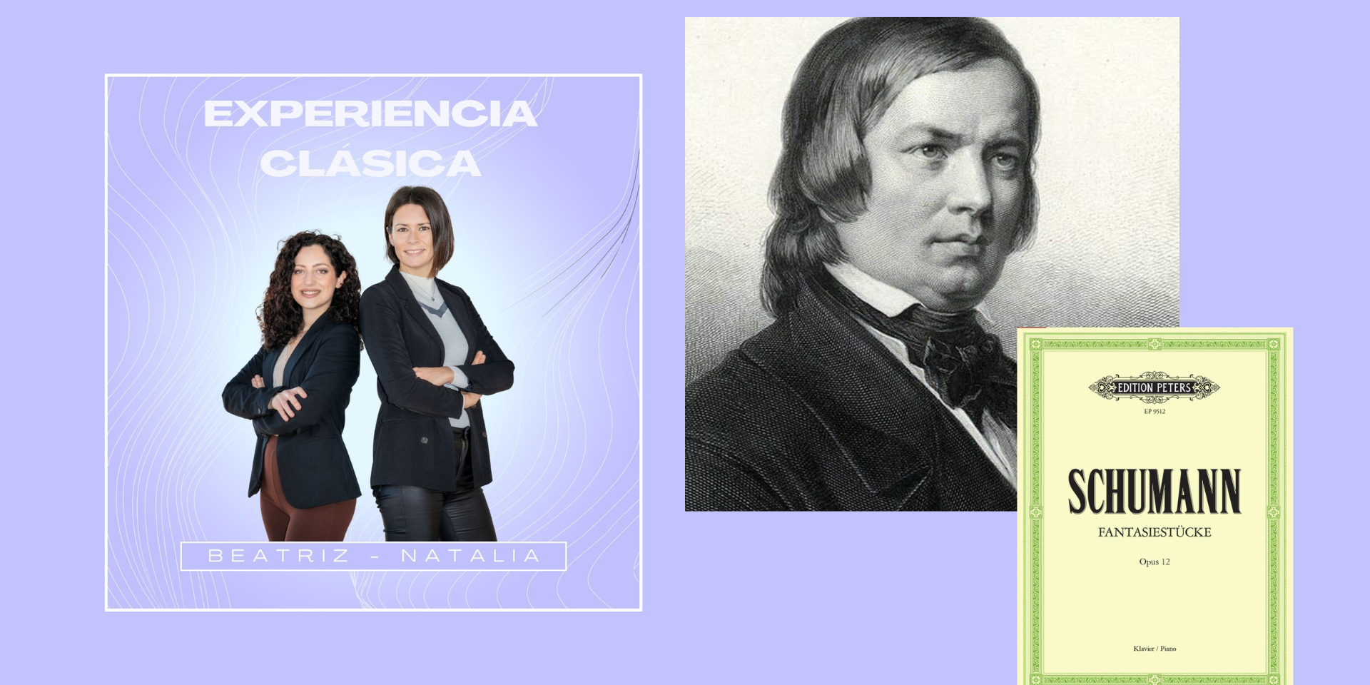 Imagen portada Hablamos sobre Las Piezas de Fantasía Op 12 del compositor Robert Schumann, donde trataremos datos de su vida y obra. Asimismo, escucharemos la pieza Op 12 completa, interpretada por la pianista Matha Arguerich.