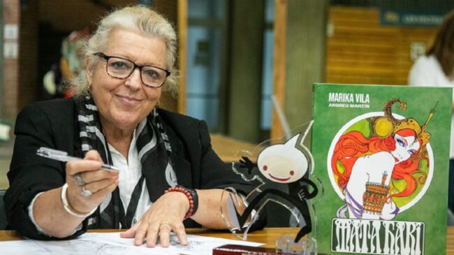 Girona. Marika Vila (premiada en aquesta edició per la seva trajectòria) serà a Girocomic signants llibres. I fotos d’ambient del Girocomic.